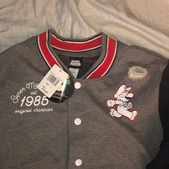 Super Mario Light Varsity Jacket 